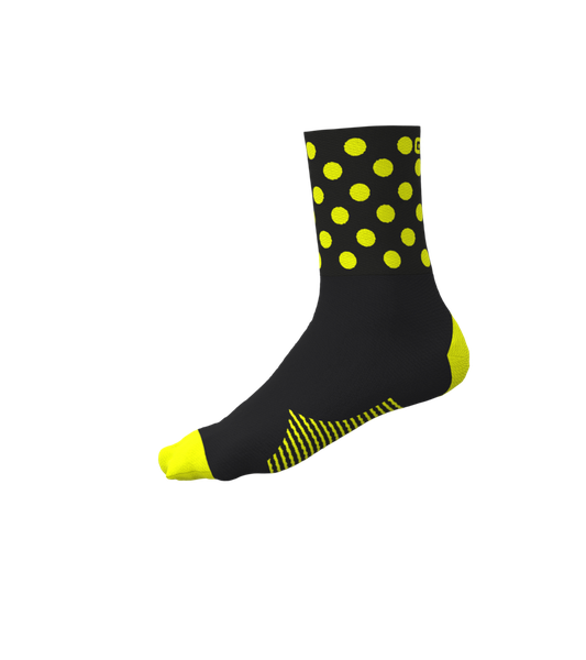 Cyklistické ponožky ALÉ BUBBLE fluo yellow
