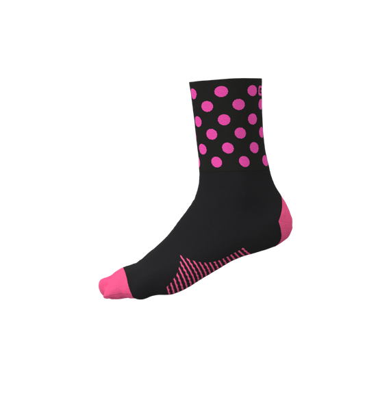 Cyklistické ponožky ALÉ BUBBLE fluo pink