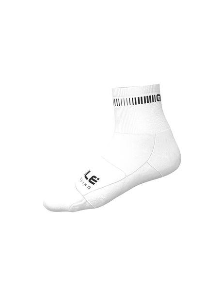 Cyklistické ponožky ALÉ LOGO Q-SKIN SOCKS white-balck