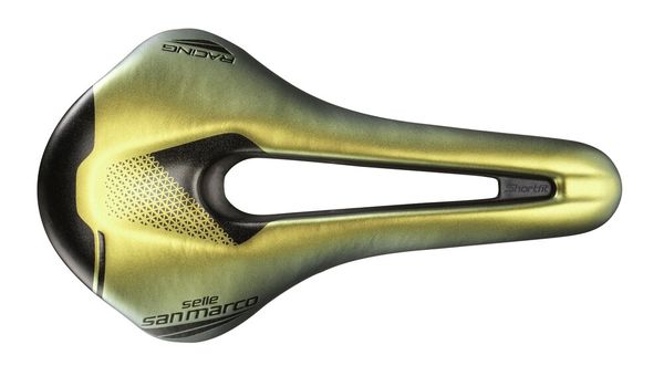 Selle San Marco SHORTFIT 2.0 Open-Fit Racing Narrow Iridescent Gold