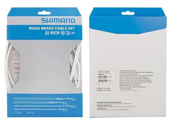 SHIMANO bowdeny + lanka brzdový set SH DA7900 cestné, biely