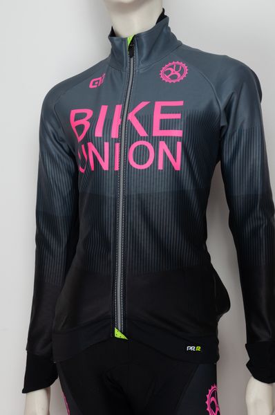 Zimná cyklistická bunda dámska extra teplá ALÉ TEAM PRR Bike Union